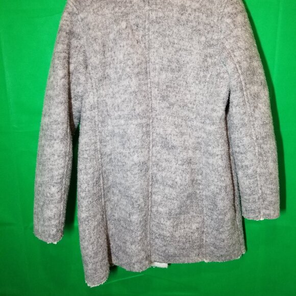 Old Navy SF Peacoat Wool Blend Sherpa Lined Women Medium Cold Weather Fleeced - Picture 4 of 7